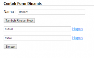 Form Input Dinamis